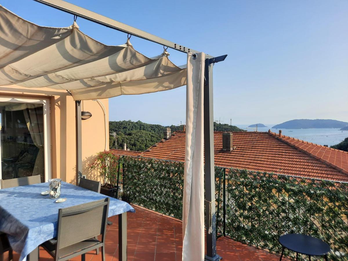 Appartement La Terrazza Sul Golfo Dei Poeti Con Vista Mare à Pitelli Extérieur photo